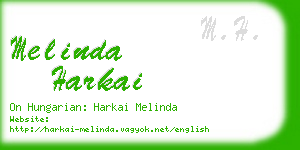 melinda harkai business card